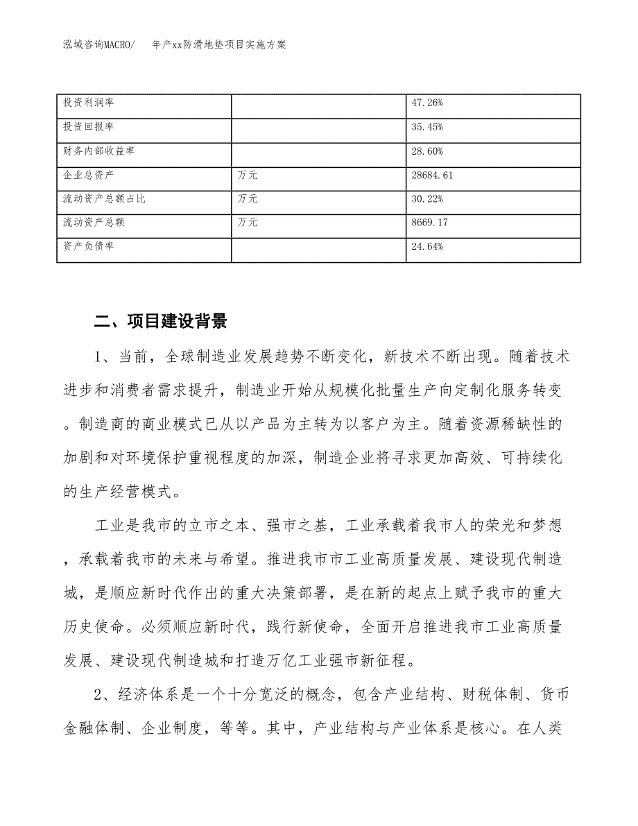 年产xx防滑地垫项目实施方案模板.docx_第3页