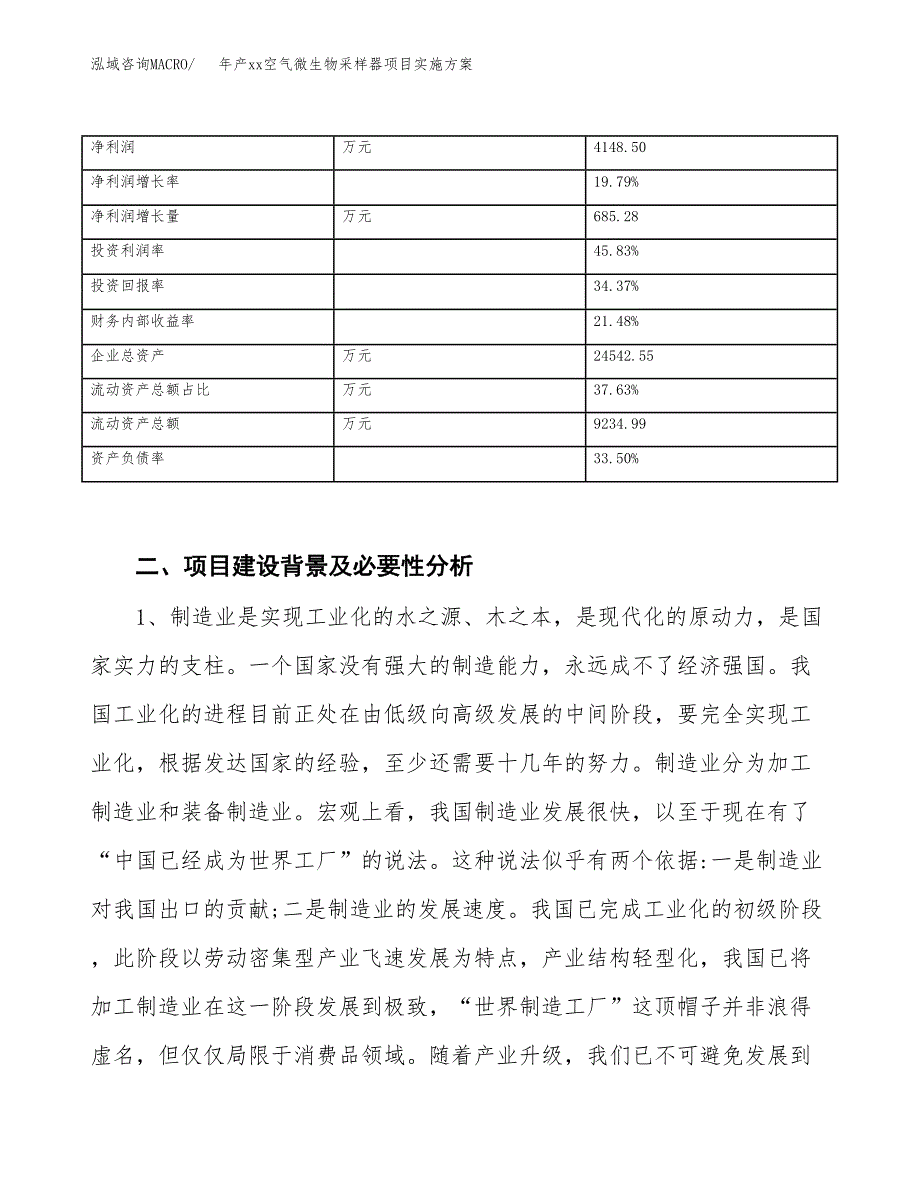 年产xx空气微生物采样器项目实施方案模板.docx_第3页