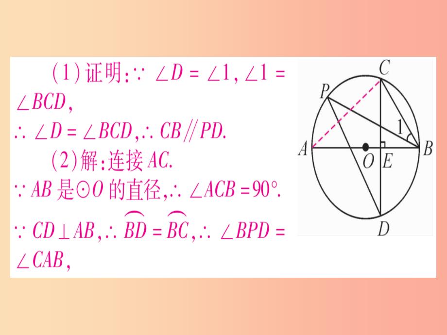 贵州专版2019中考数学总复习第一轮考点系统复习第6章圆方法技巧训练四课件_第4页