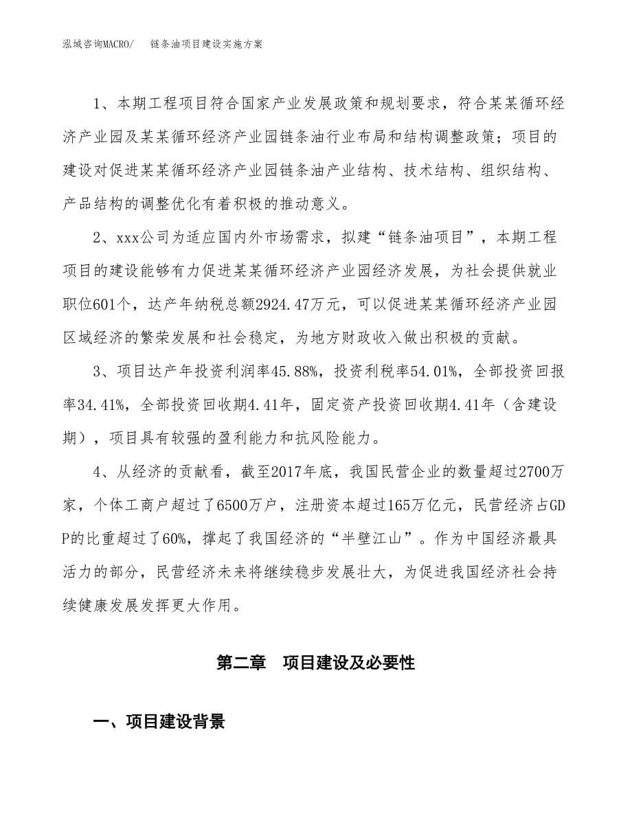 链条油项目建设实施方案.docx_第5页