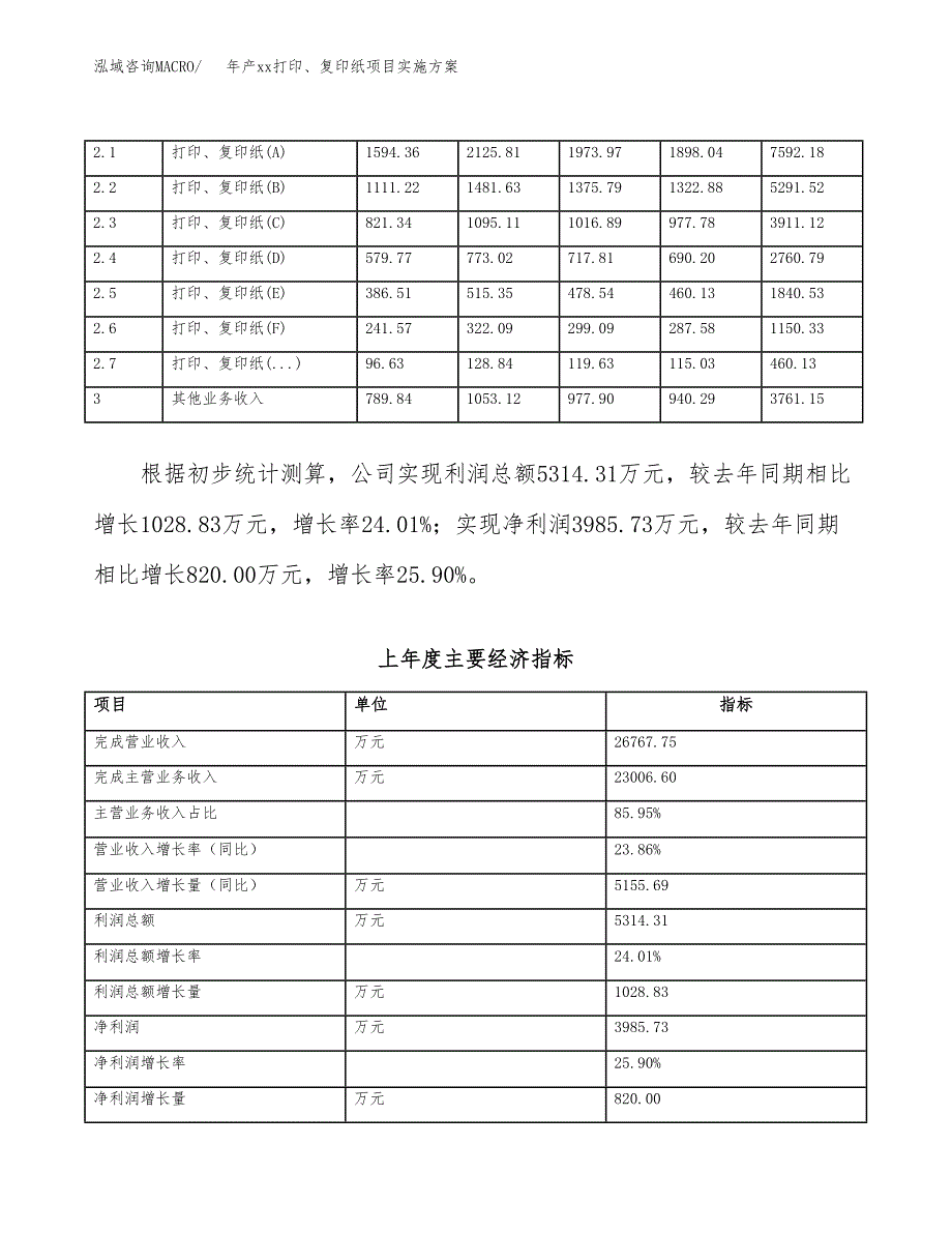 年产xx打印、复印纸项目实施方案模板.docx_第2页