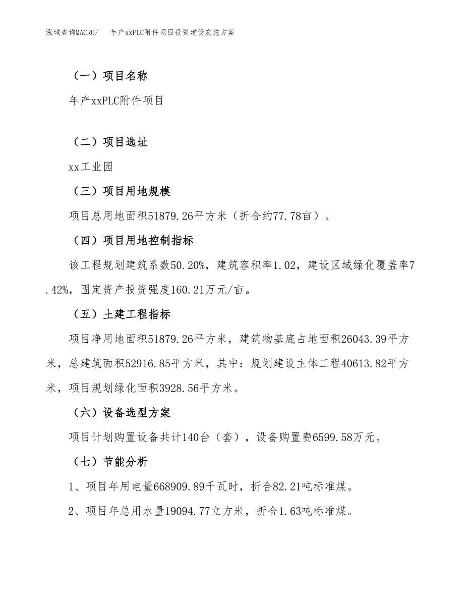 年产xxPLC附件项目投资建设实施方案.docx_第5页