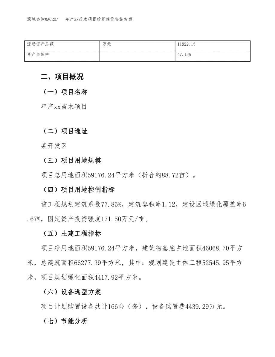 年产xx苗木项目投资建设实施方案.docx_第5页