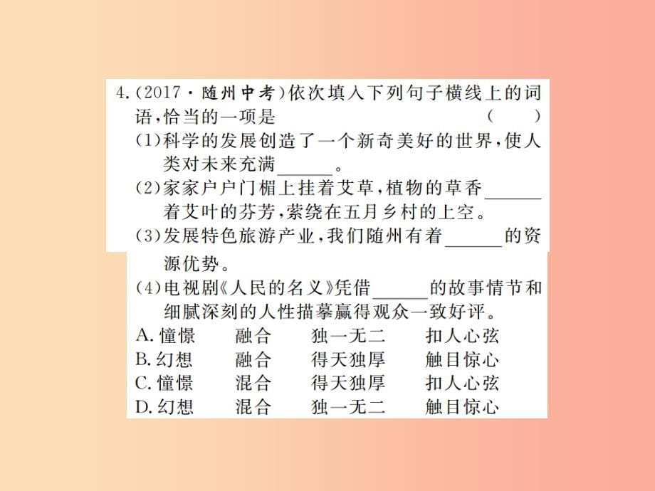 九年级语文下册 寒假复习三课件 语文版_第5页