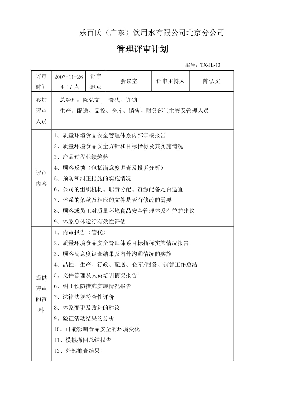 （精品文档）管理评审报告_第2页