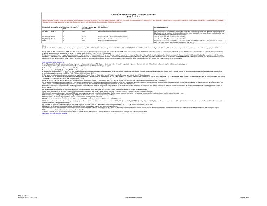 cyclone iv的pin脚用户说明_第5页