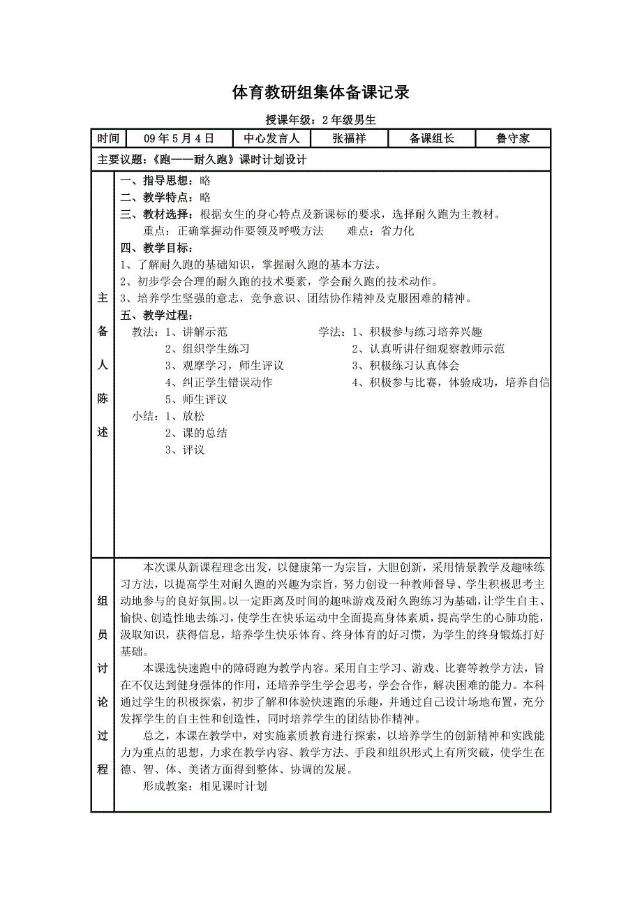 体育教研组集体备课记录1资料_第4页