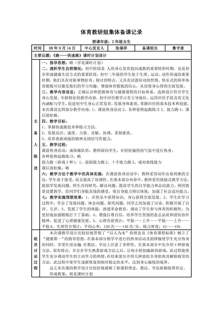 体育教研组集体备课记录1资料_第5页