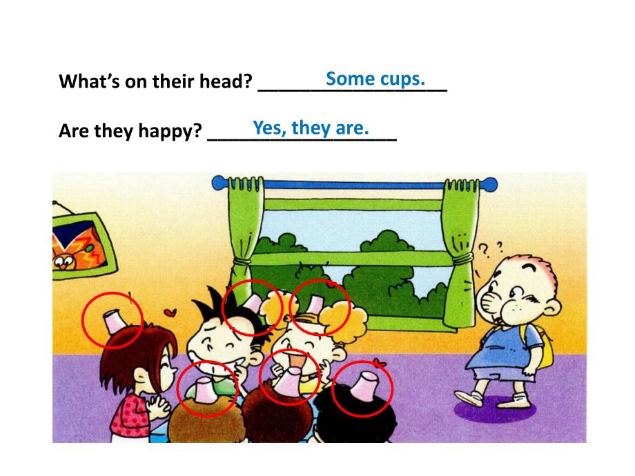 六年级下册英语课件－module8unit 1 why do you have cups on your heads.外研社(三起)_第4页