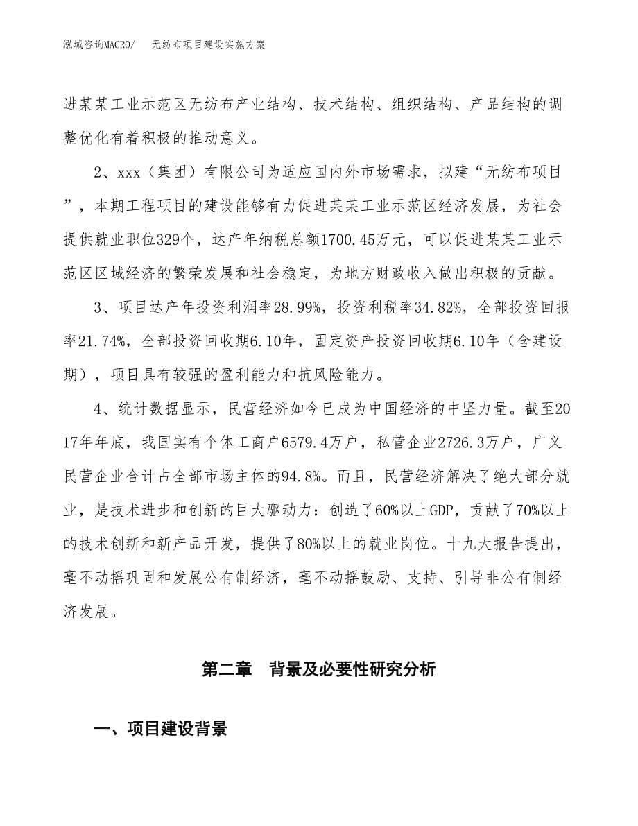 无纺布项目建设实施方案.docx_第5页