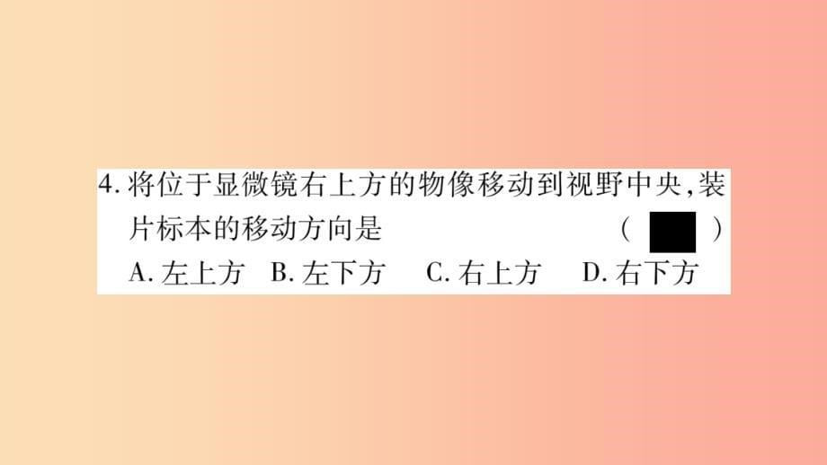 2019年七年级生物上册第2单元生物体的结构期末复习习题课件（新版）北师大版_第5页