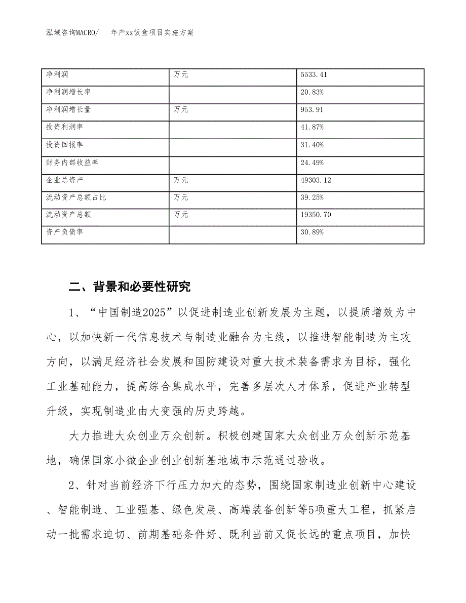 年产xx饭盒项目实施方案模板.docx_第3页