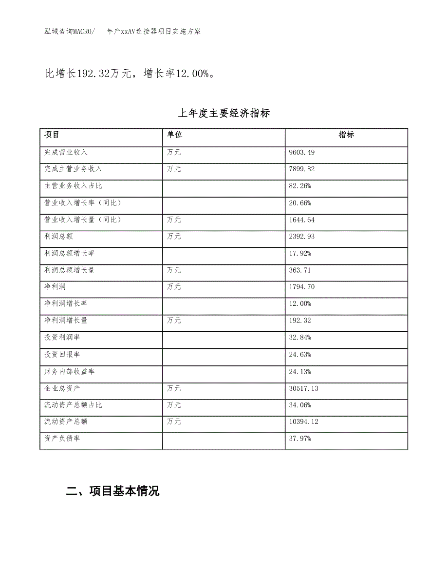 年产xxAV连接器项目实施方案模板.docx_第3页