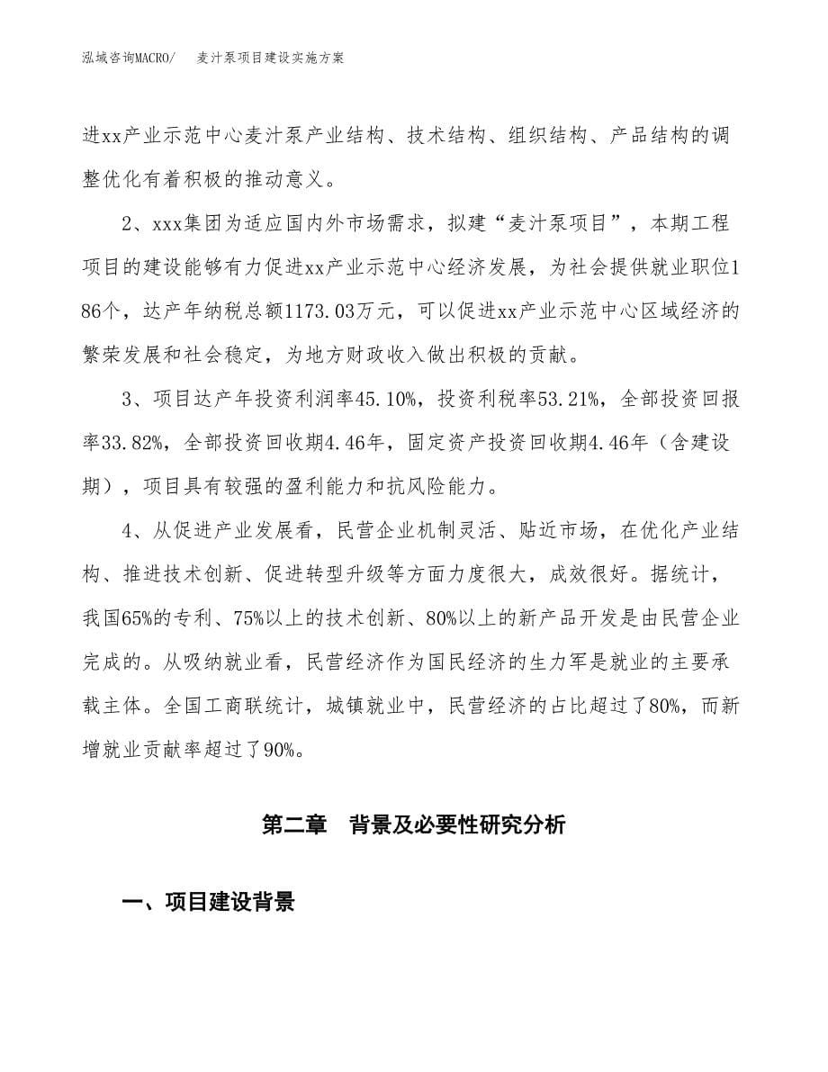 麦汁泵项目建设实施方案.docx_第5页