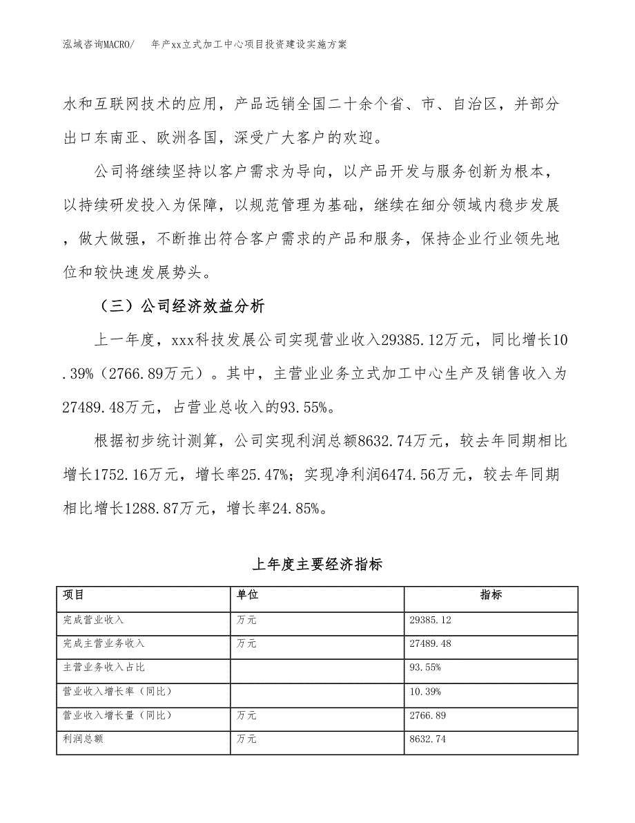 年产xx立式加工中心项目投资建设实施方案.docx_第3页