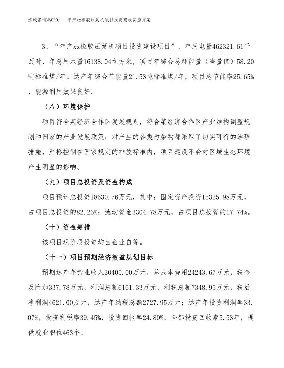 年产xx橡胶压延机项目投资建设实施方案.docx_第5页