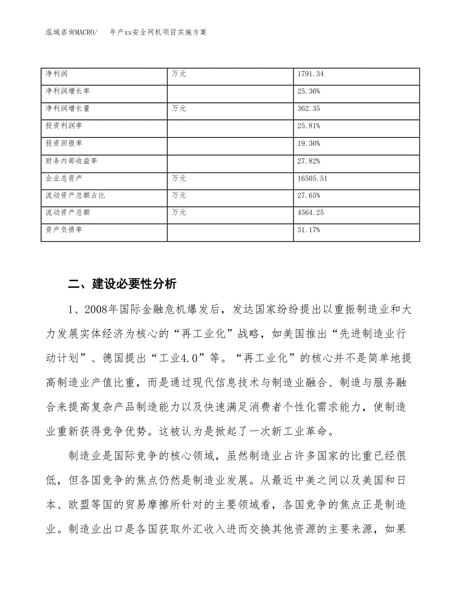 年产xx安全网机项目实施方案模板.docx_第3页