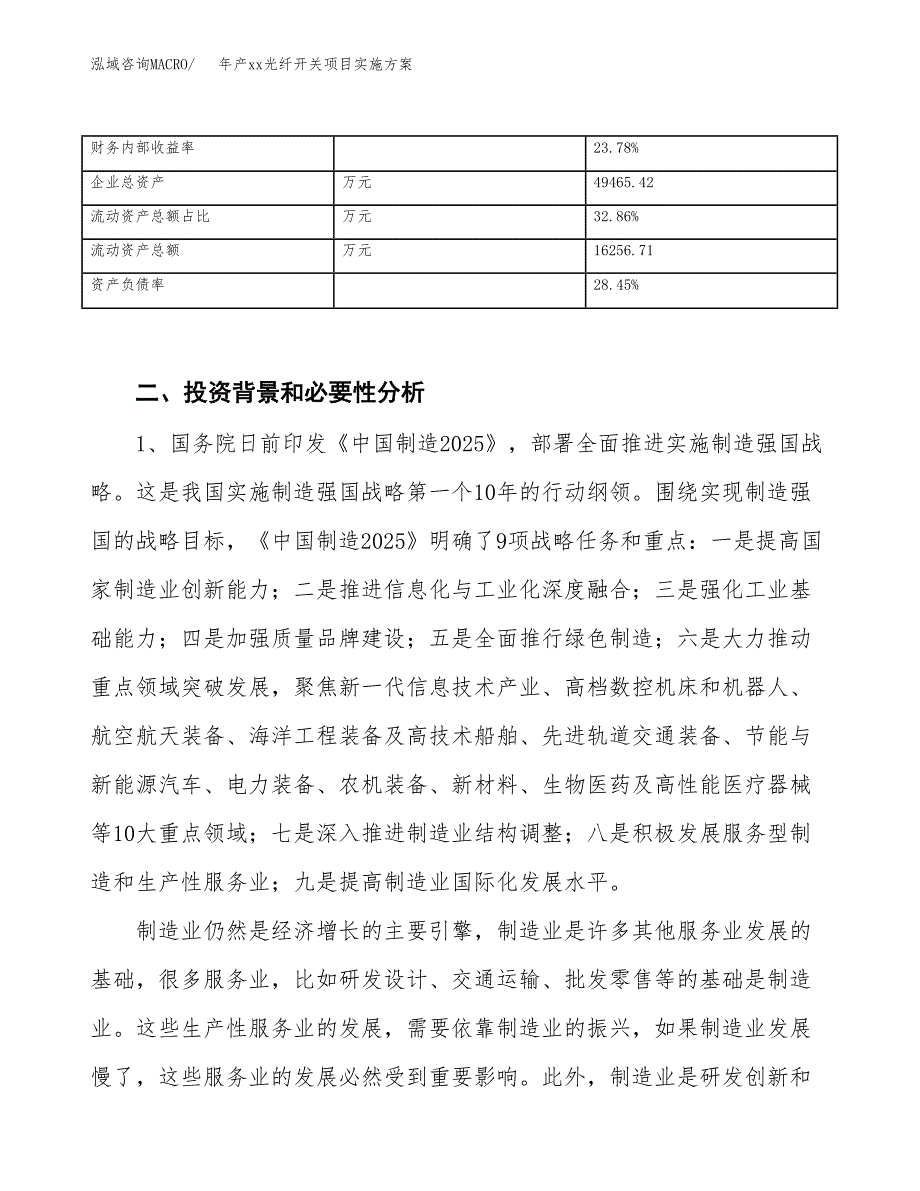 年产xx光纤开关项目实施方案模板.docx_第3页