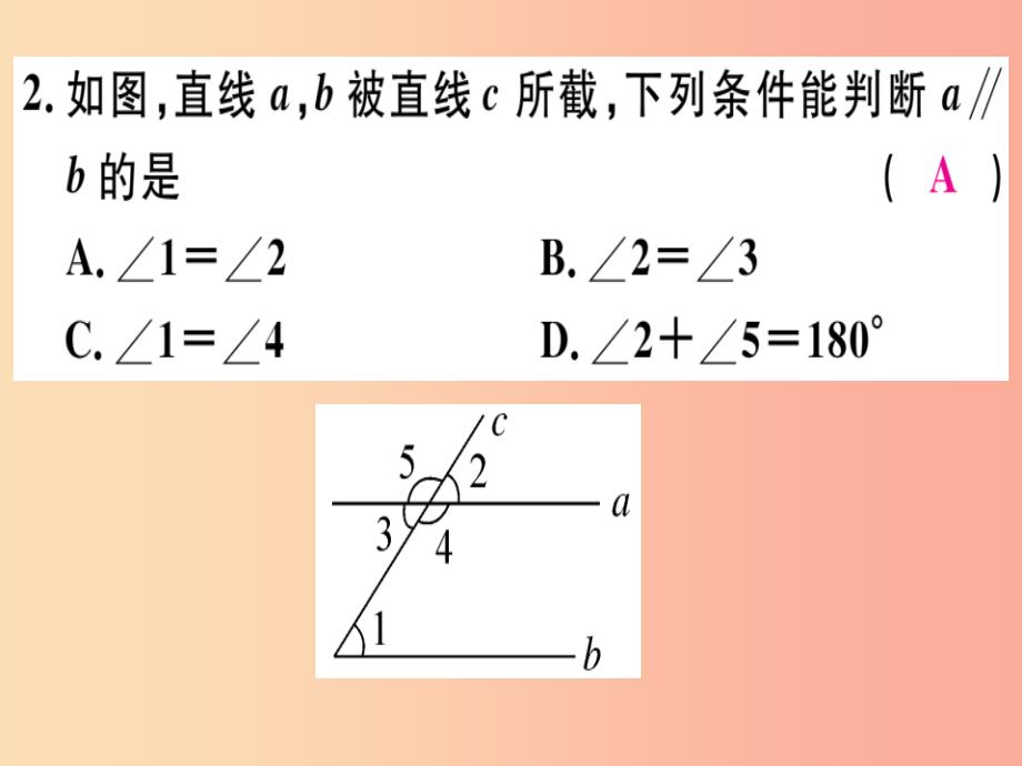 八年级数学上册 阶段综合训练十三 平行线的证明（测试范围 第七章）习题讲评课件 北师大版_第3页