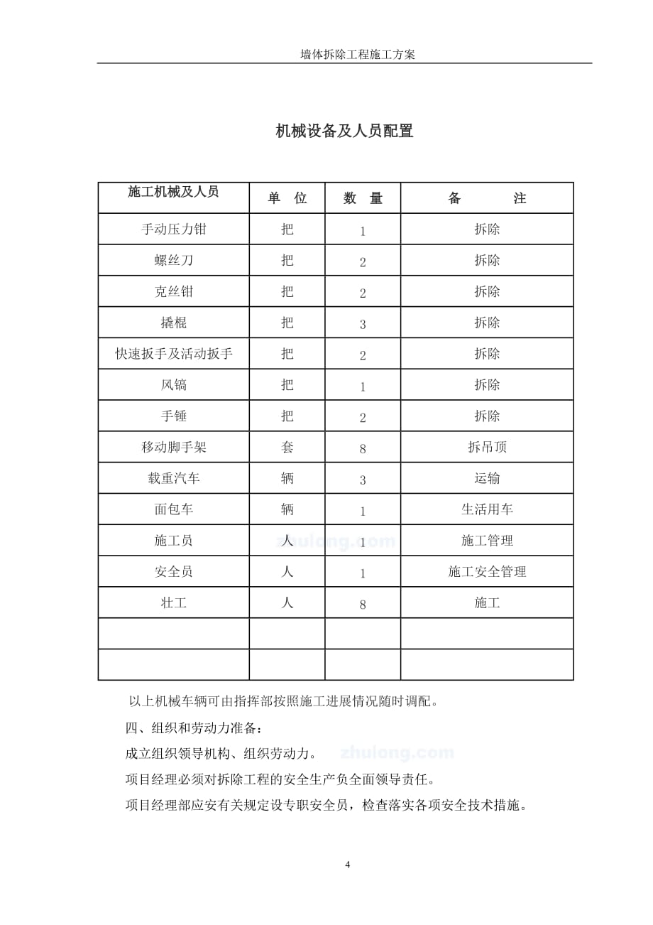 墙体拆除工程专项施工方案资料_第4页