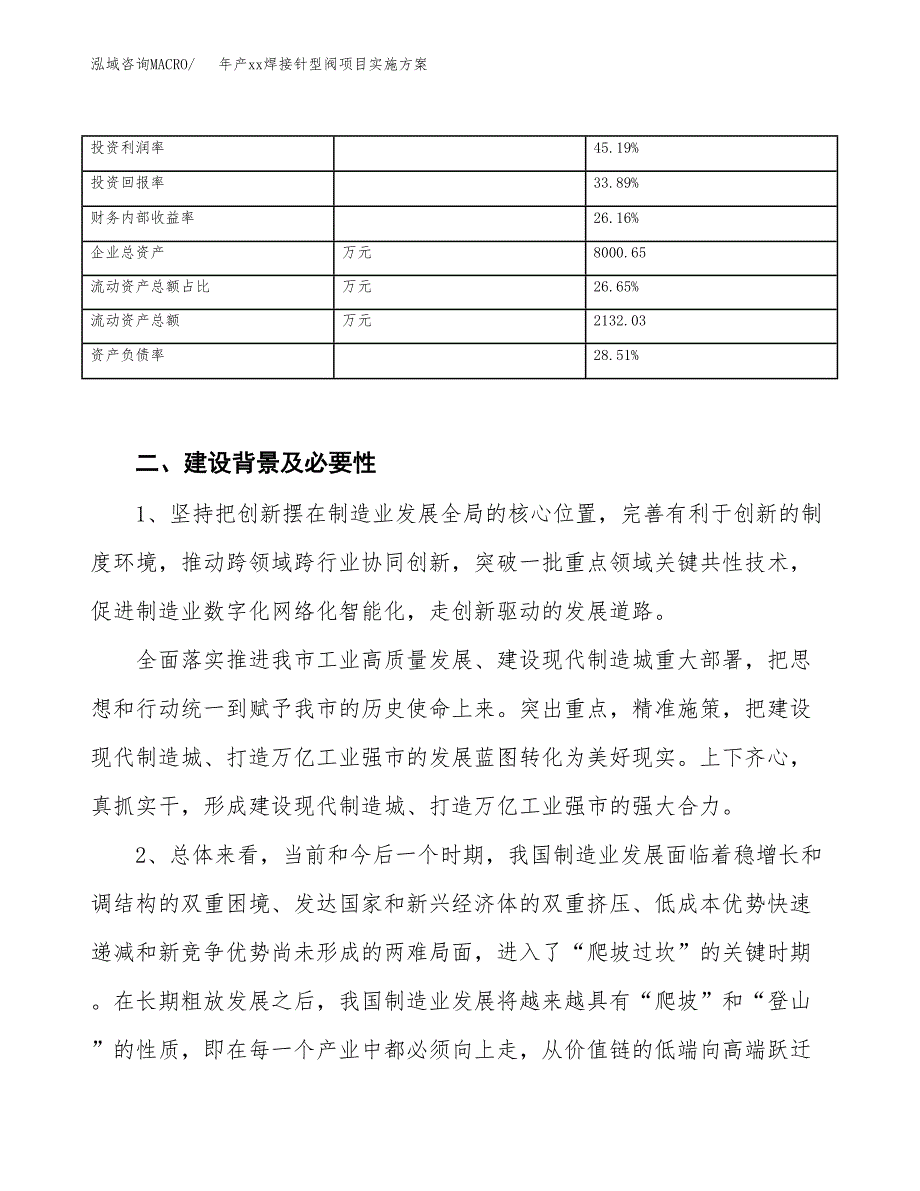 年产xx焊接针型阀项目实施方案模板.docx_第3页