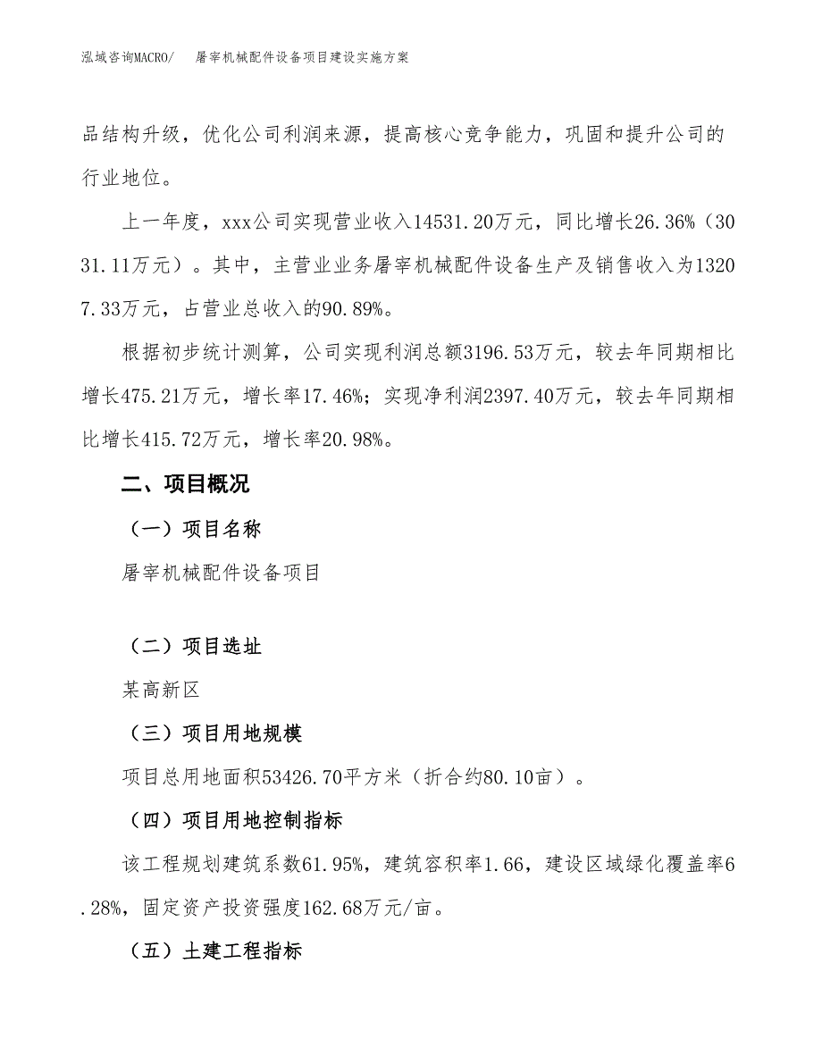 屠宰机械配件设备项目建设实施方案.docx_第2页