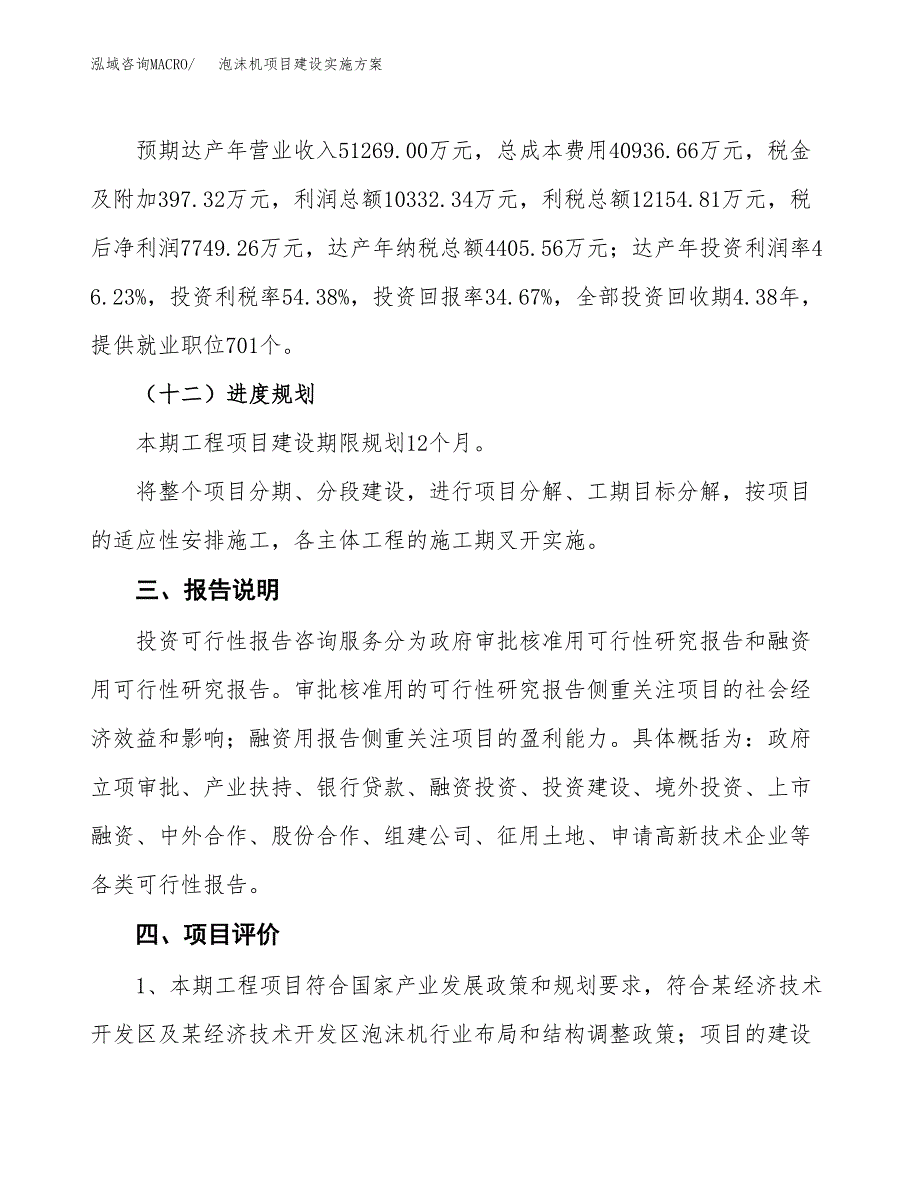 泡沫机项目建设实施方案.docx_第4页