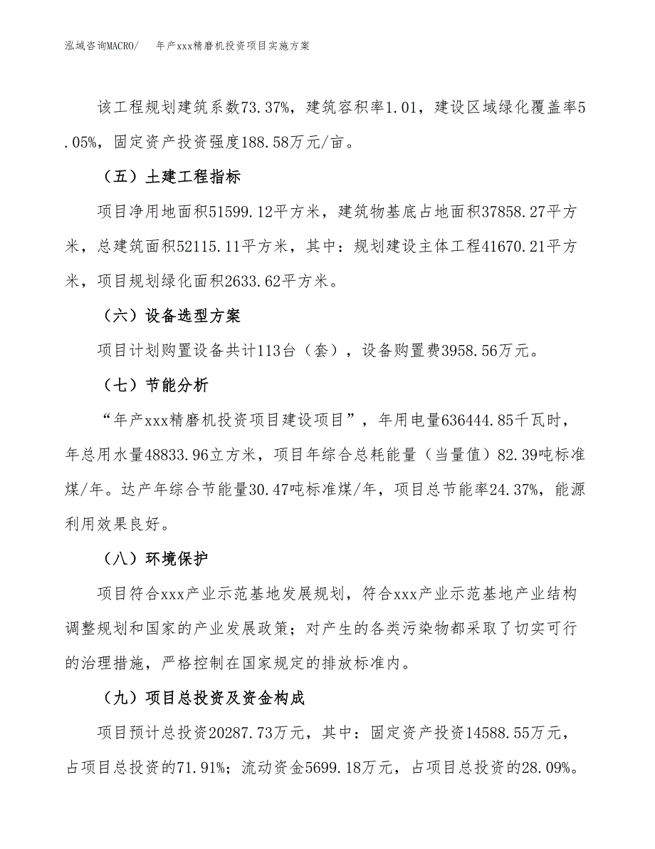 年产xxx精磨机投资项目实施方案.docx_第3页