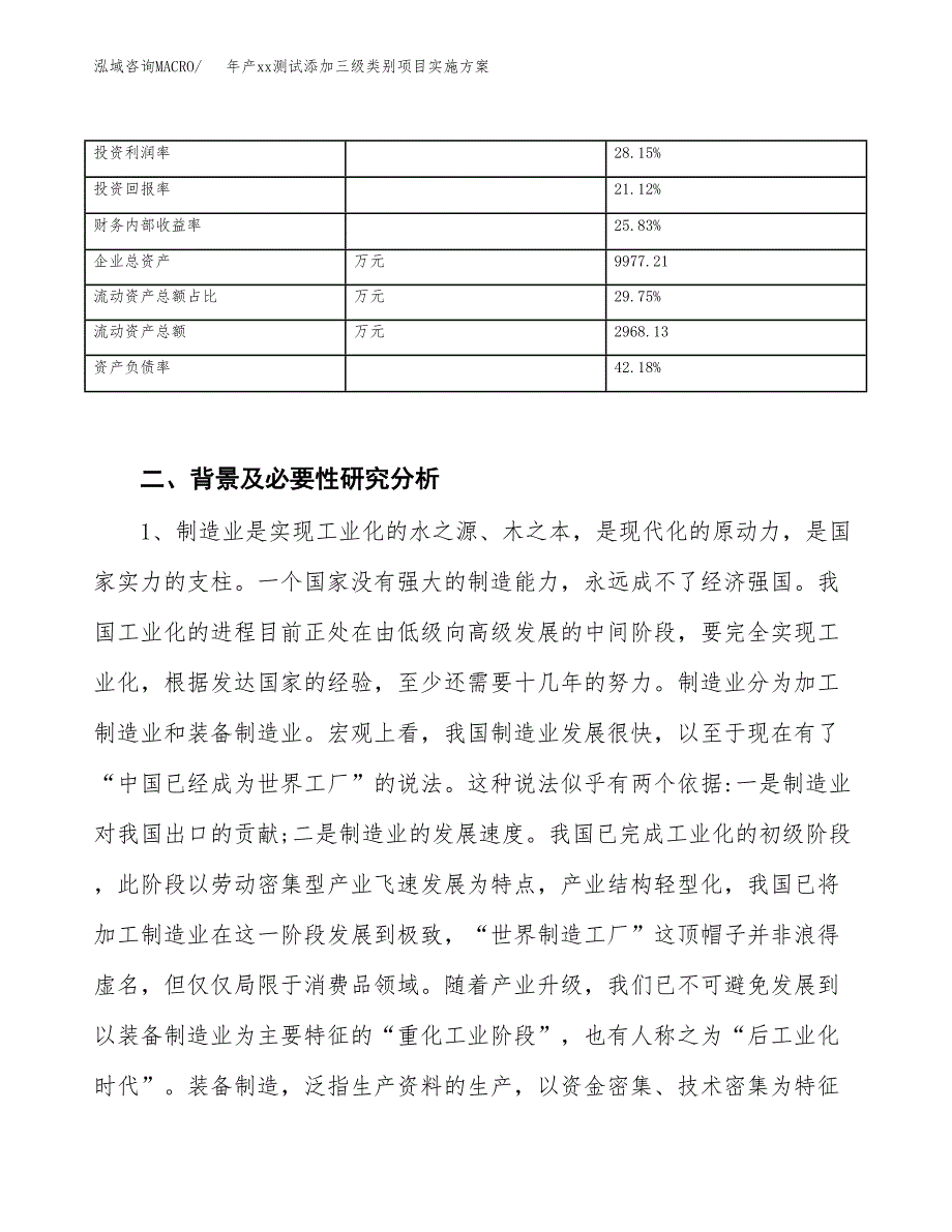 年产xx测试添加三级类别项目实施方案模板.docx_第3页