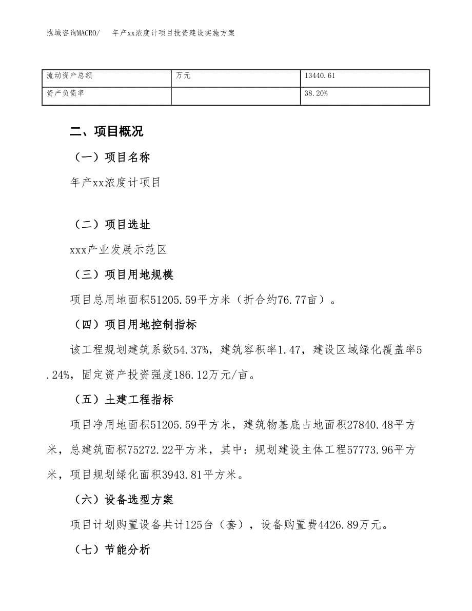 年产xx浓度计项目投资建设实施方案.docx_第5页