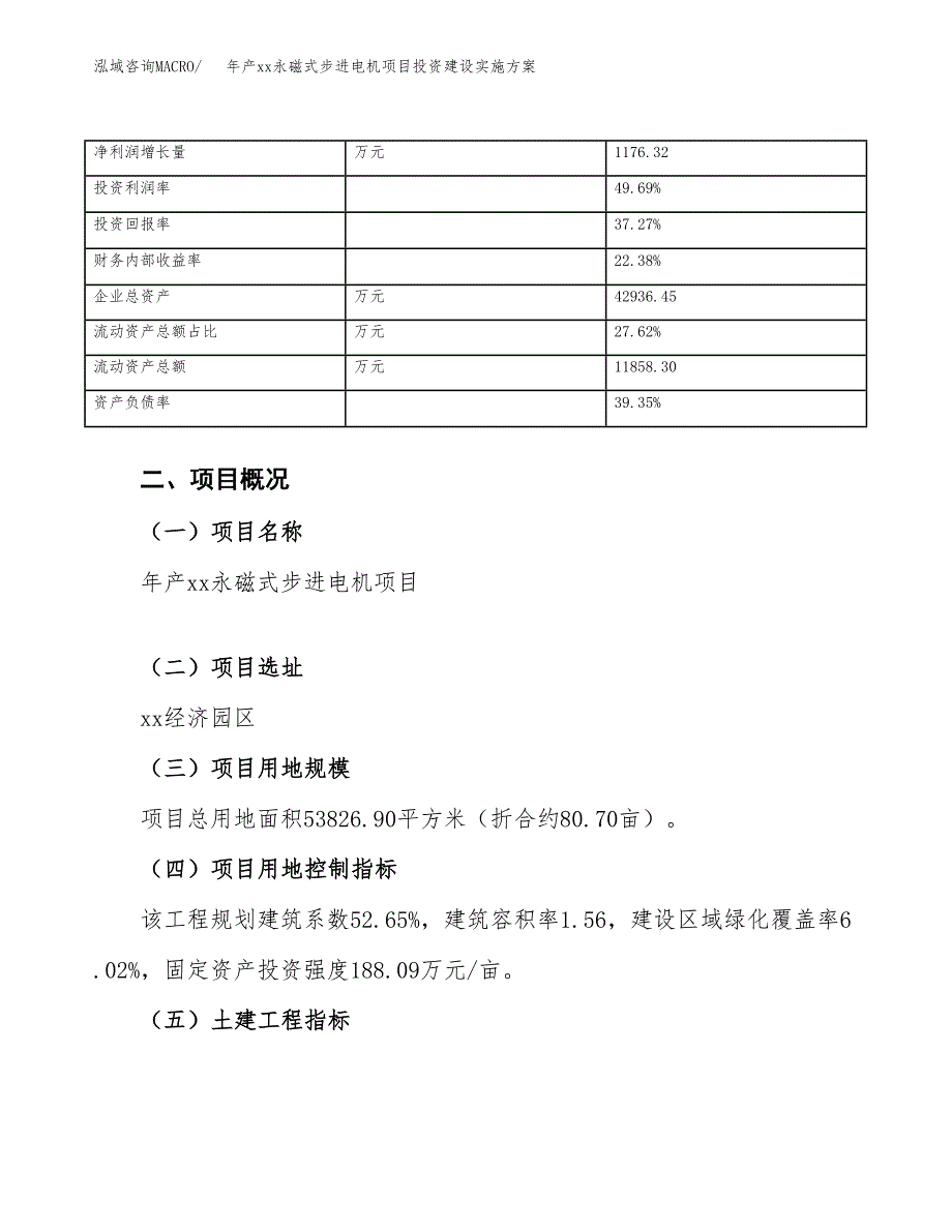 年产xx永磁式步进电机项目投资建设实施方案.docx_第4页