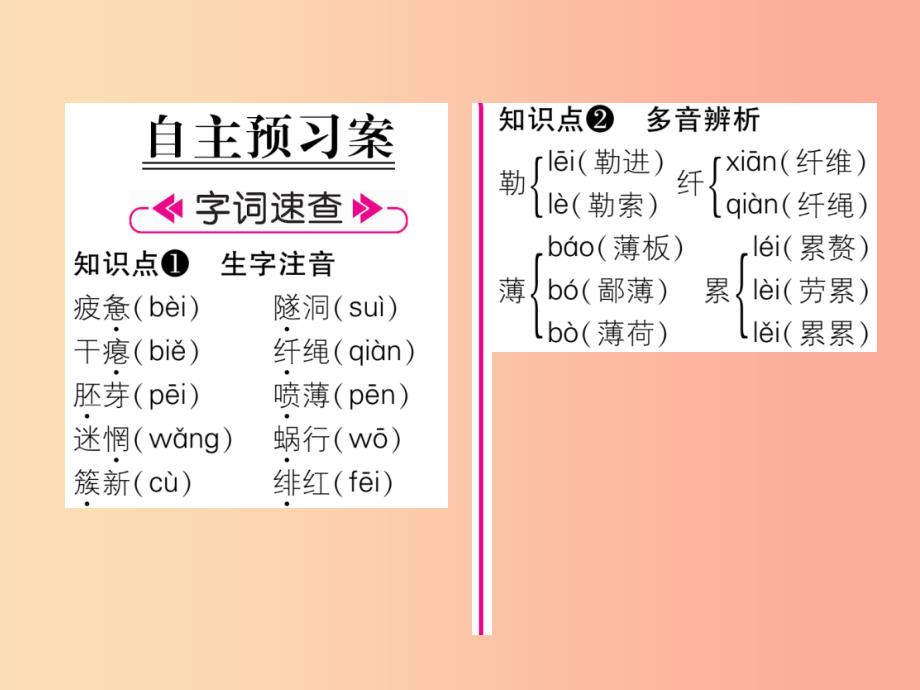 （云南专版）2019年九年级语文下册 1 祖国啊我亲爱的祖国作业课件 新人教版_第2页