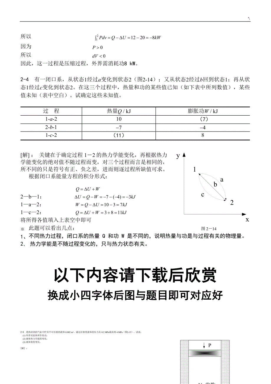 哈工大项目工程热力知识材料学习题集答案解析-杨玉顺版_第4页