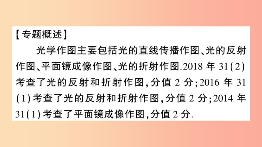 （遵义专版）2019年八年级物理全册 专题复习三 光学作图习题课件（新版）沪科版_第2页