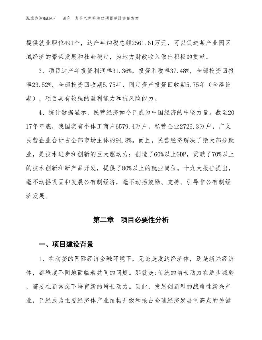 四合一复合气体检测仪项目建设实施方案.docx_第5页