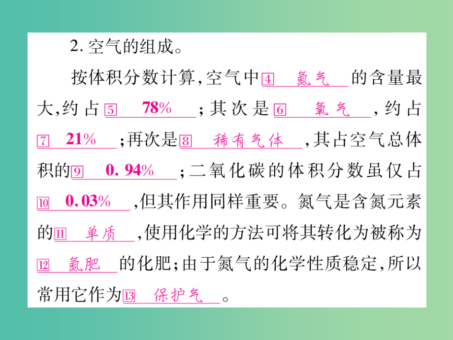 中考化学 第一部分 教材系统复习 第2单元 我们周围的空气课件_第3页