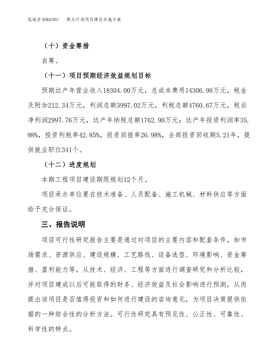 聚光灯泡项目建设实施方案.docx_第4页