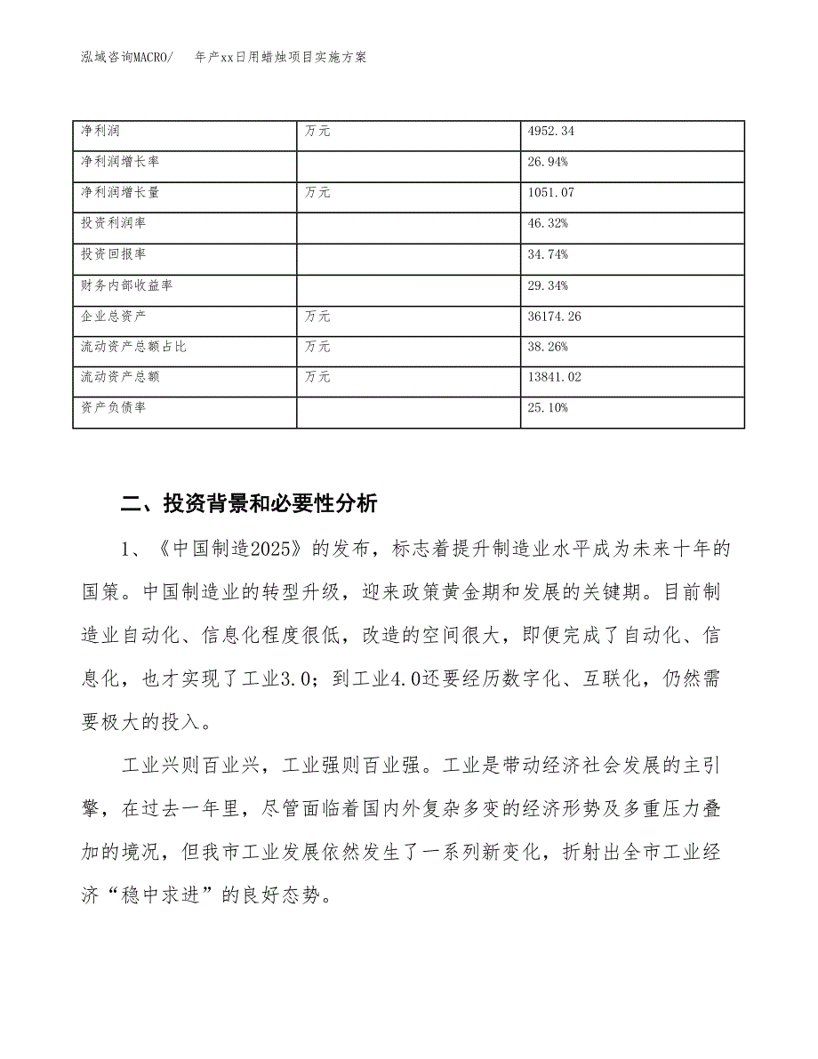 年产xx日用蜡烛项目实施方案模板.docx_第3页