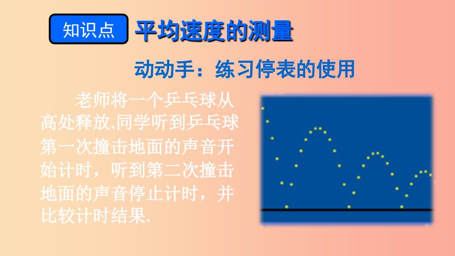 （遵义专版）2019年八年级物理全册 第二章 第四节 科学探究：速度的变化课件（新版）沪科版_第4页