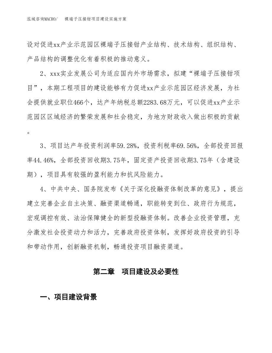 裸端子压接钳项目建设实施方案.docx_第5页