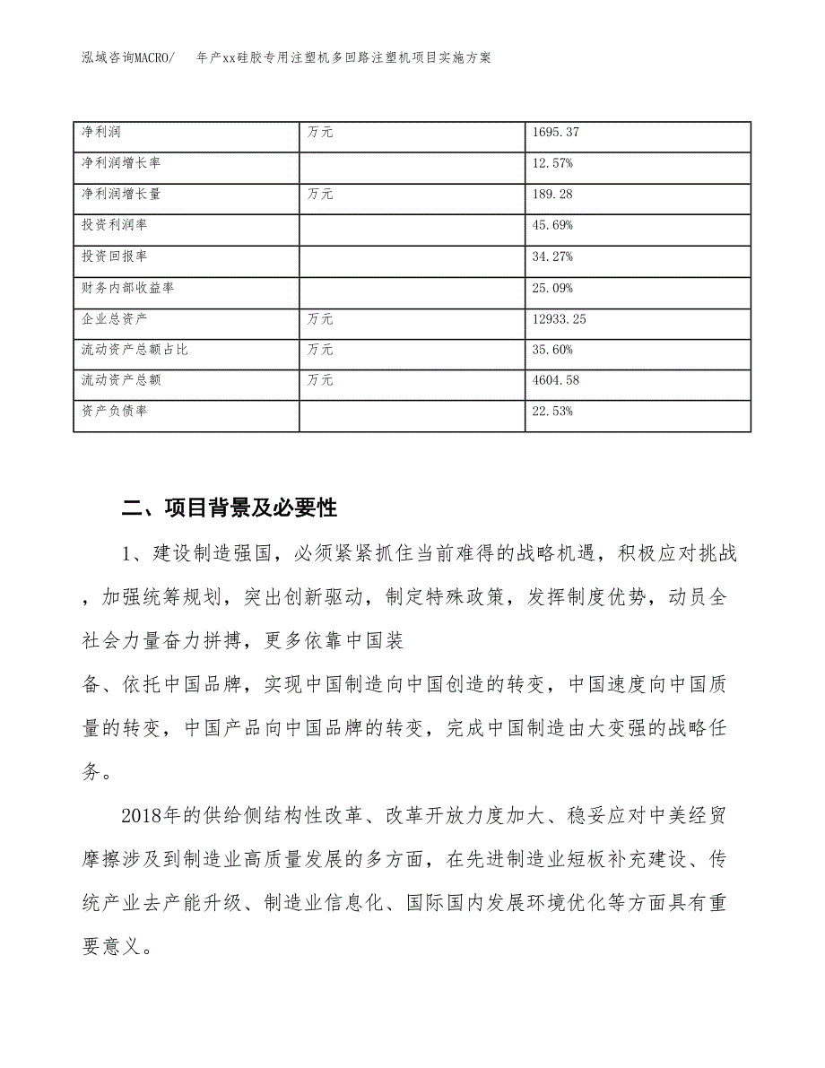 年产xx硅胶专用注塑机多回路注塑机项目实施方案模板.docx_第3页