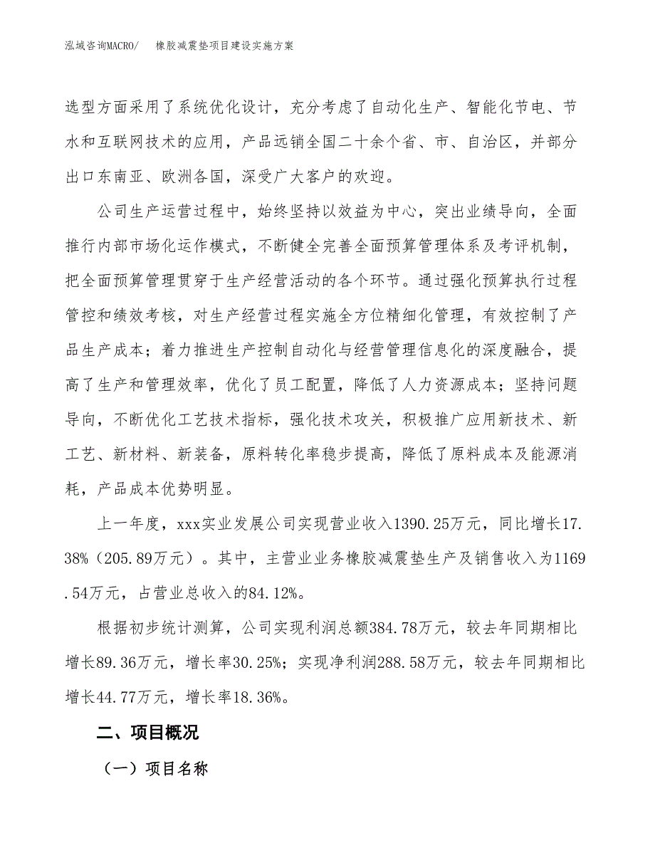 橡胶减震垫项目建设实施方案.docx_第2页