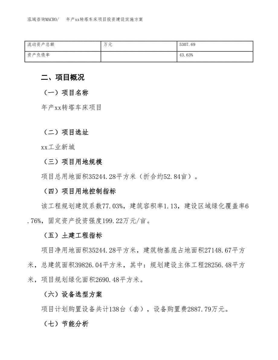 年产xx转塔车床项目投资建设实施方案.docx_第5页