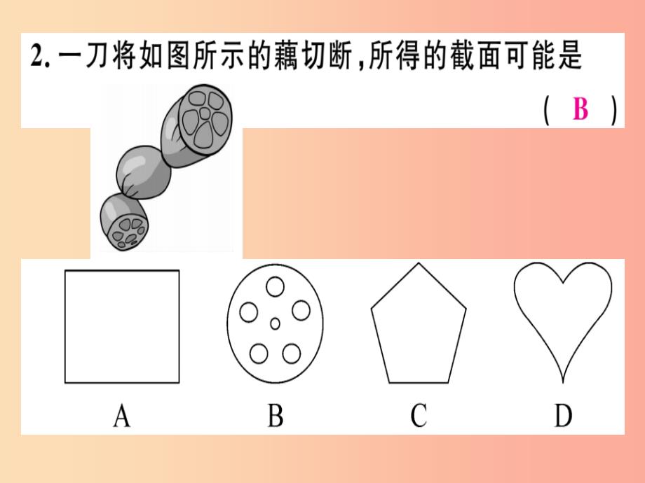 2019年秋七年级数学上册第一章丰富的图形世界1.3截一个几何体课件（新版）北师大版_第3页