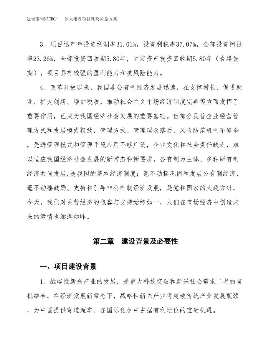 防火堵料项目建设实施方案.docx_第5页