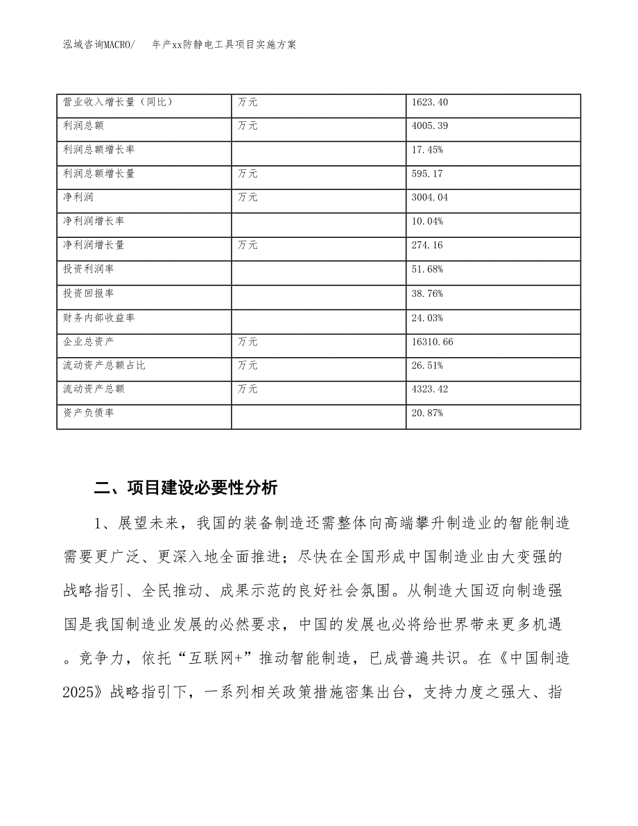 年产xx防静电工具项目实施方案模板.docx_第3页