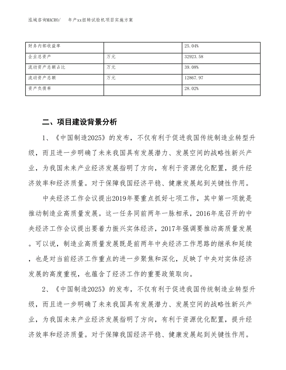 年产xx扭转试验机项目实施方案模板.docx_第3页