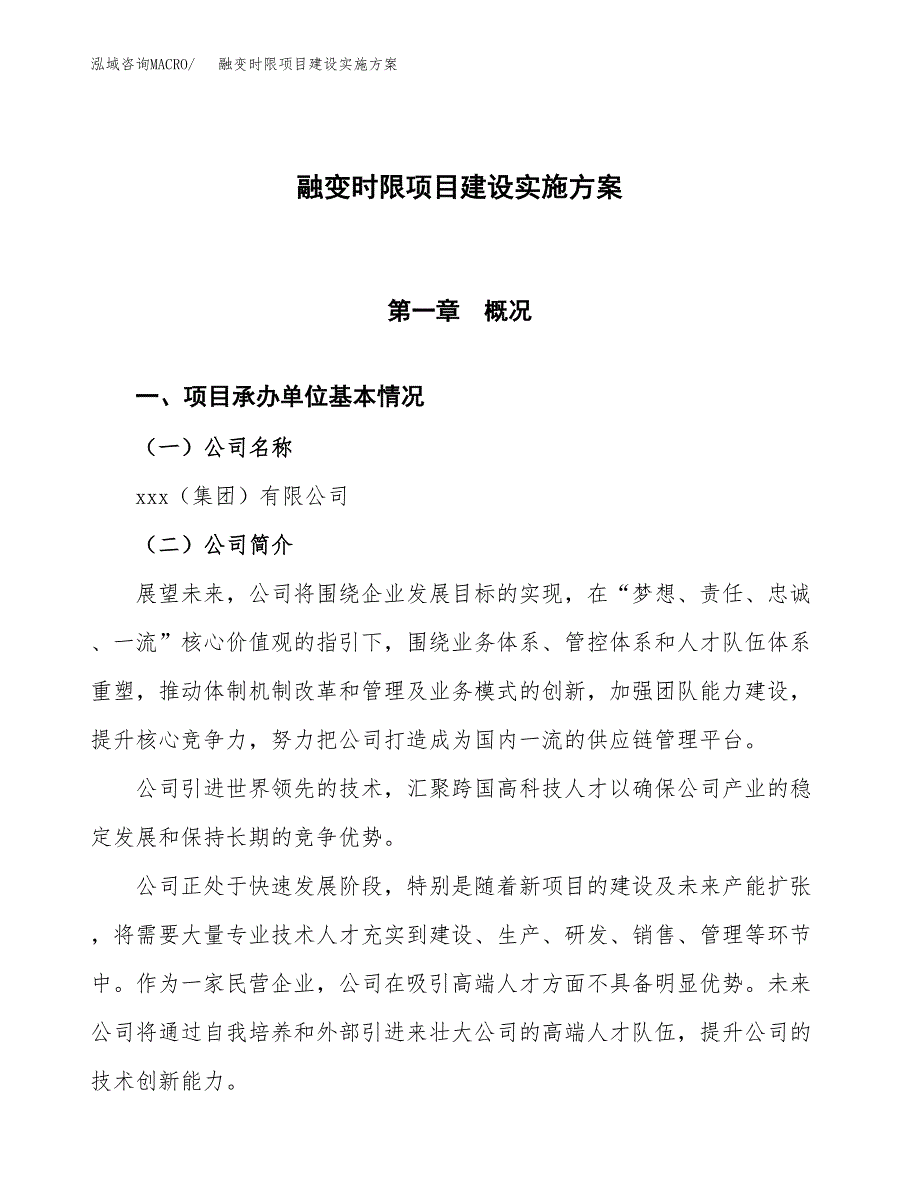 融变时限项目建设实施方案.docx_第1页