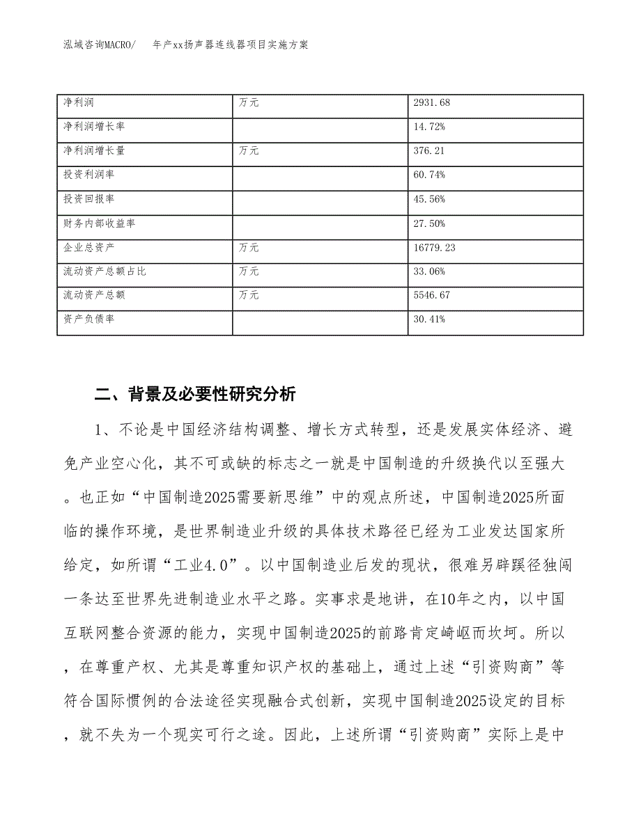 年产xx扬声器连线器项目实施方案模板.docx_第3页