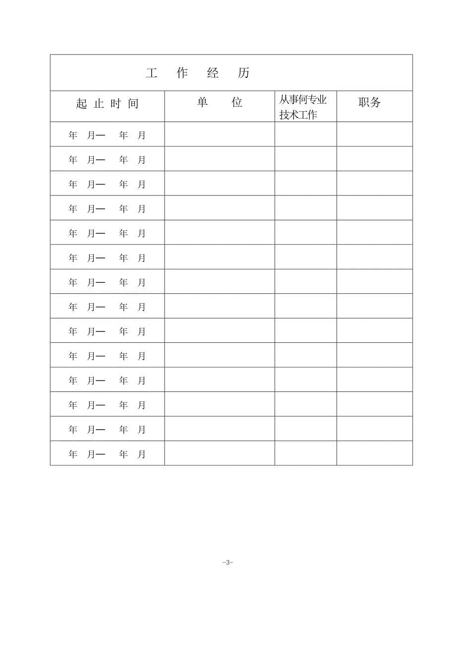 专业技术职务任职资格评审表范本资料_第5页